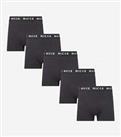 NICCE - Mens Essential Underwear 5 Pack Boxer Shorts Trunks - BLACK and ASSORTED - S Regular